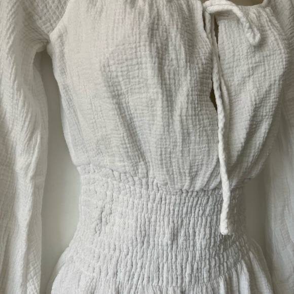 Long Sleeve Tiered Skirt Mini Dress (Majorelle) - Picture 6 of 12